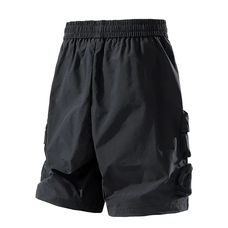 Summer New Men Cargo Shorts Outdoor Fashion Solid Multiple Pockets Sports Short Pants Breathable Comfort Loose Casual Shorts Men
