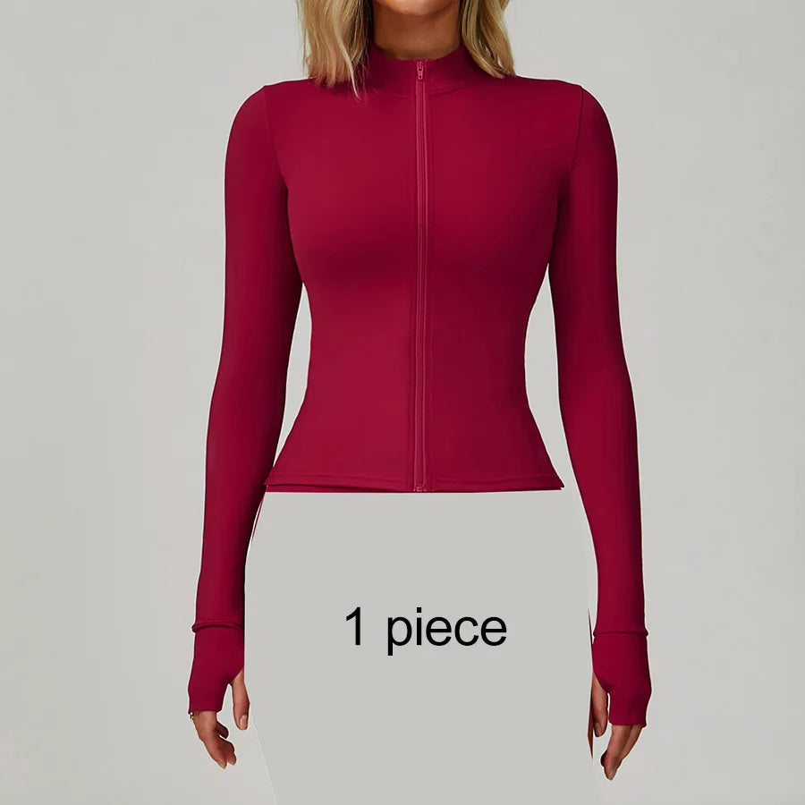 New Sportswear Seamless Yoga Set Gym Clothes Sportswear Long sleeved jacket Women Fitness Set Tracksuits Sports Bra Gym Leggings