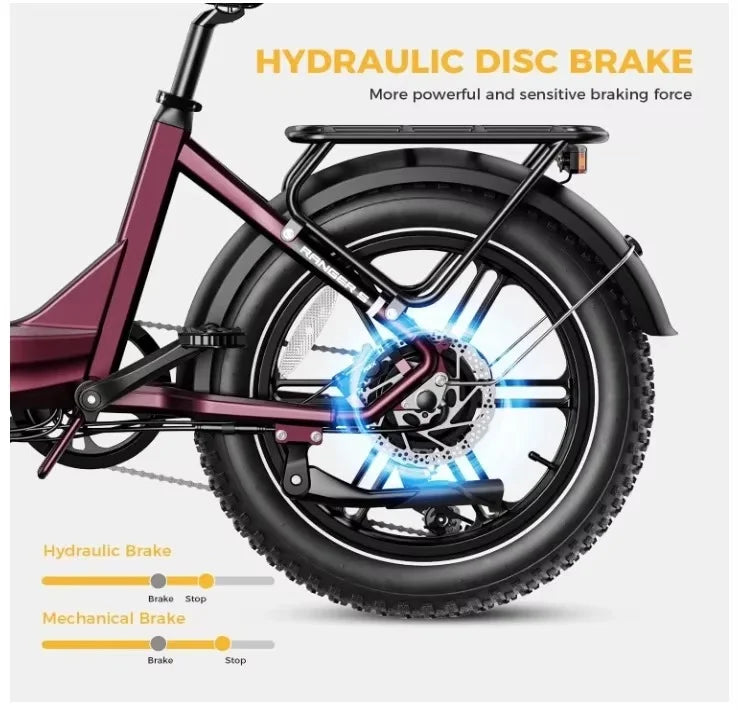 2024 New 500W 20 ''folding RS-A01 Pro 32 km/h 36V 15A ebike electric mountain bikes Electric Hybrid Bike ﻿