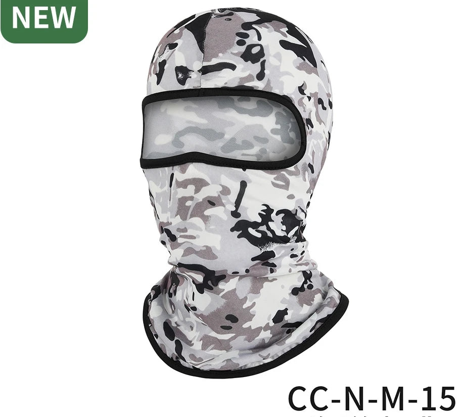 Motorcycle Balaclava Sun Protection Full Face Mask Breathable Mesh Airsoft Mask Balaclava Bicycle Cycling Head Cover Unde