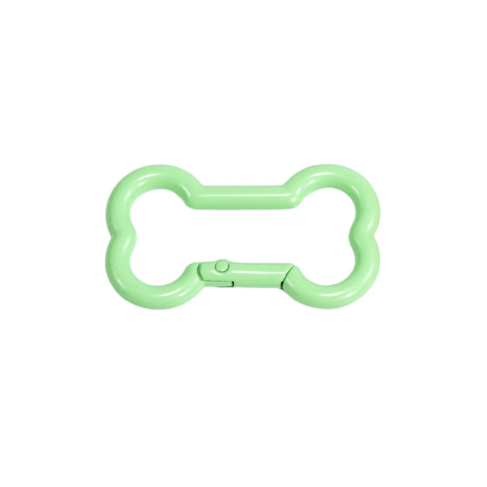5 Pcs High Quality Zinc Alloy Spring Buckle Bone Shaped Metal Buckle DIY Keychain Hook Pendant Jewelry Accessories