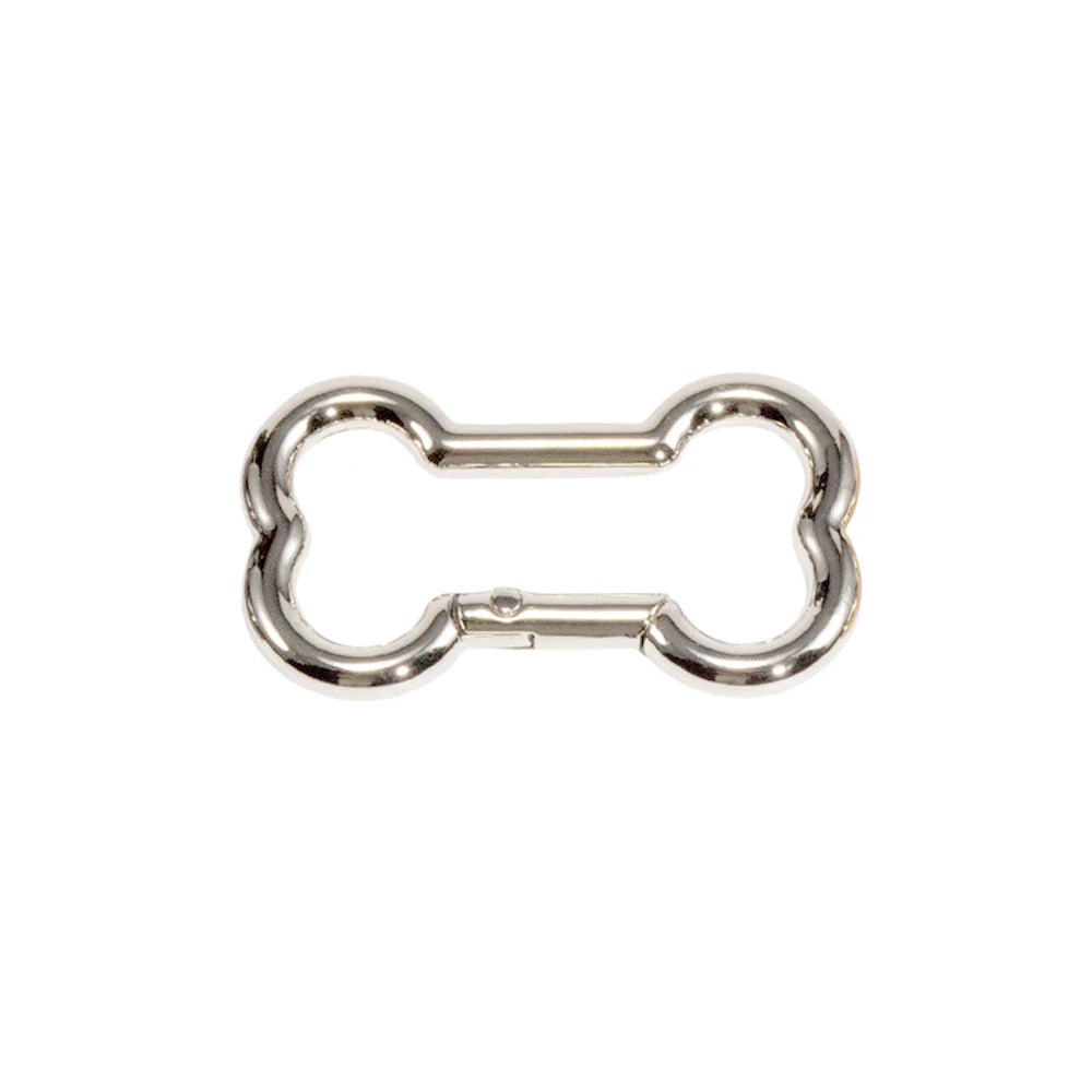 5 Pcs High Quality Zinc Alloy Spring Buckle Bone Shaped Metal Buckle DIY Keychain Hook Pendant Jewelry Accessories