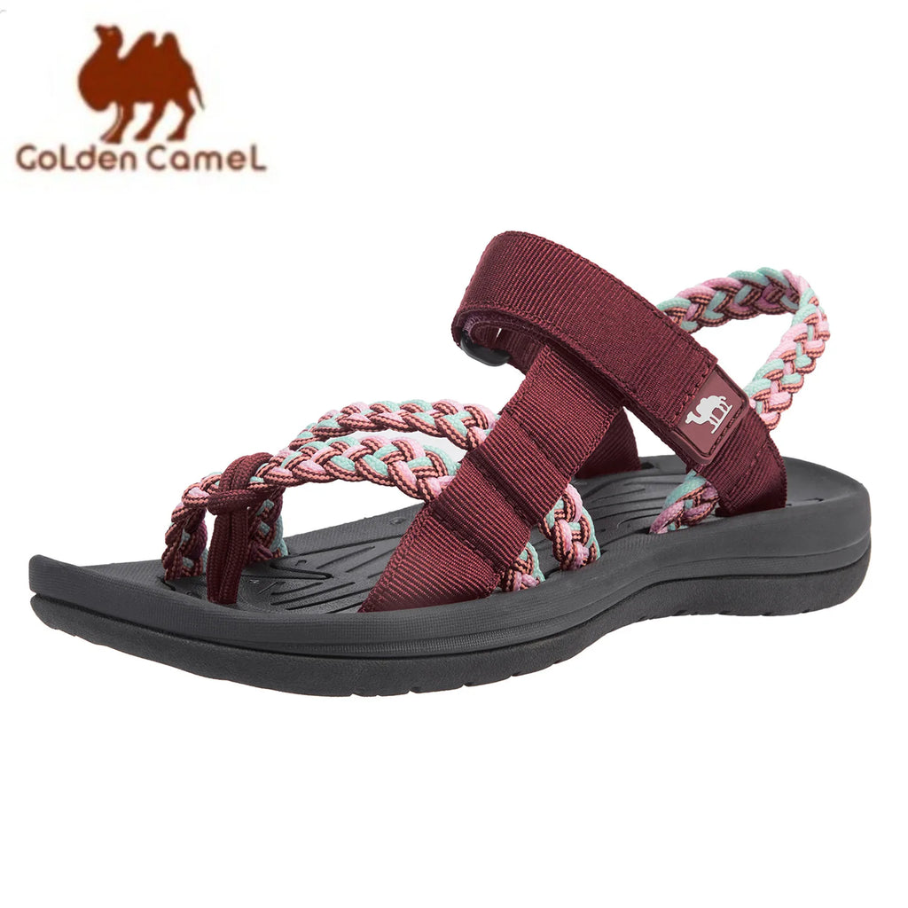 GOLDEN CAMEL Hiking Sandals for Women Comfortable Athletic Sport Sandal with Arch Support for Casual Walking Outdoors Water