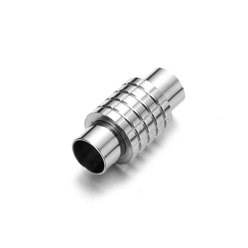 Stainless Steel Magnetic Clasps 6mm Hole Size for Leather Cord Magnet Lace Buckle Bracelet Jewelry DIY Making Accessories