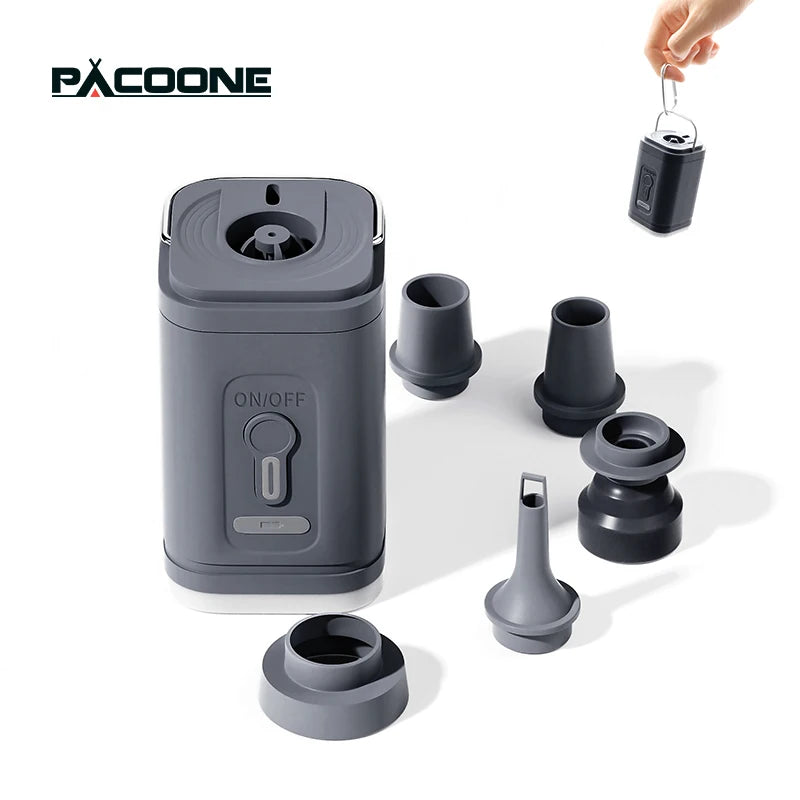 PACOONE Wireless Inflation Pump Portable Outdoor Mini Air Compressor Air Cushion Bed Swim ring Multi function Air Pump