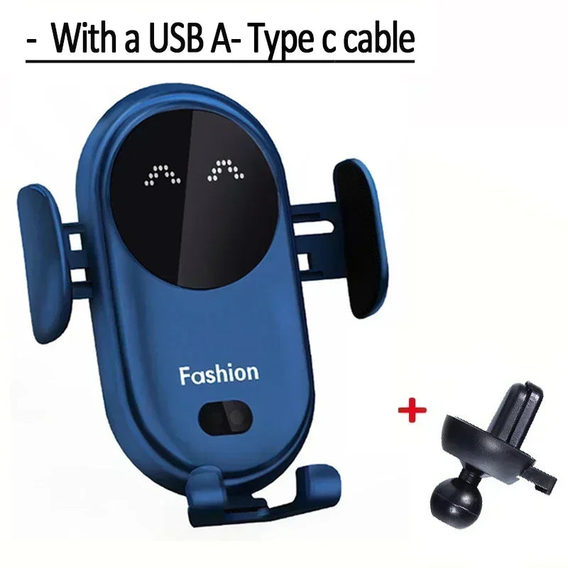 Wireless Charger Car Mount for Air Vent Mount Car Phone Holder Rotating Intelligent Infrared Fast Wireless Charging Charger