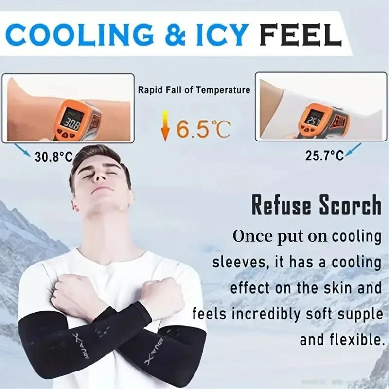 3 Pairs of Breathable Sun Protection Sleeves for Outdoor Sports Mosquito Proof Arm Covers for Driving UV Resistant Ice Sleeves