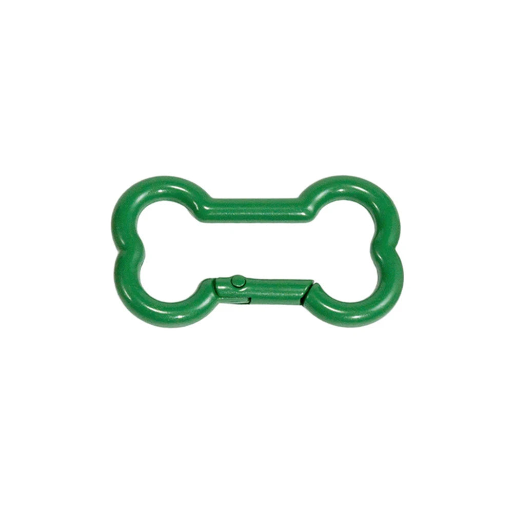 5 Pcs High Quality Zinc Alloy Spring Buckle Bone Shaped Metal Buckle DIY Keychain Hook Pendant Jewelry Accessories