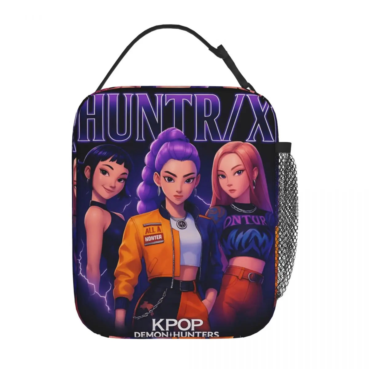 Huntrix Girls Cup Noodles Kpop Demon Hunters Lunch Bag Portable Lunch Box Men Office Print Cooler Bag Leisure Oxford Lunch Bags