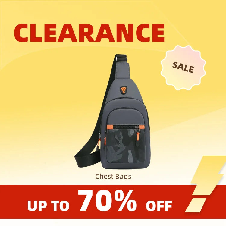 Clearance_Chest Bag Men's 2023 New Fashion, Business, Leisure, Shoulder Bag, Multi-Functional Outdoor Crossbody Bag_Continuous u