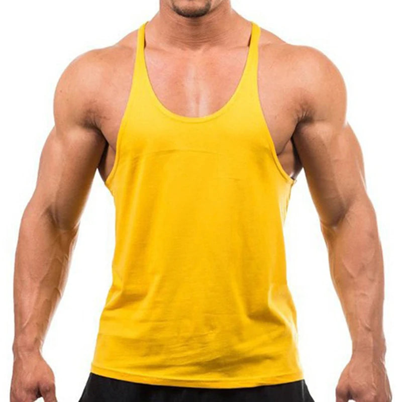 Bodybuilding Tank Top Men's Bodybuilding Clothes Fitness Sleeveless Top For Bodybuilding Male Undershirt Clothing Gym