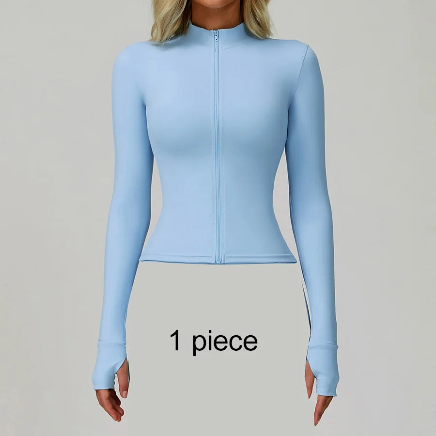 New Sportswear Seamless Yoga Set Gym Clothes Sportswear Long sleeved jacket Women Fitness Set Tracksuits Sports Bra Gym Leggings