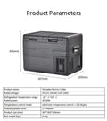 35L Portable Electric Cooler Mini Car Fridge 12v Refrigerator Freezer DC12V-24V/AC110V-240V Drop Shipping