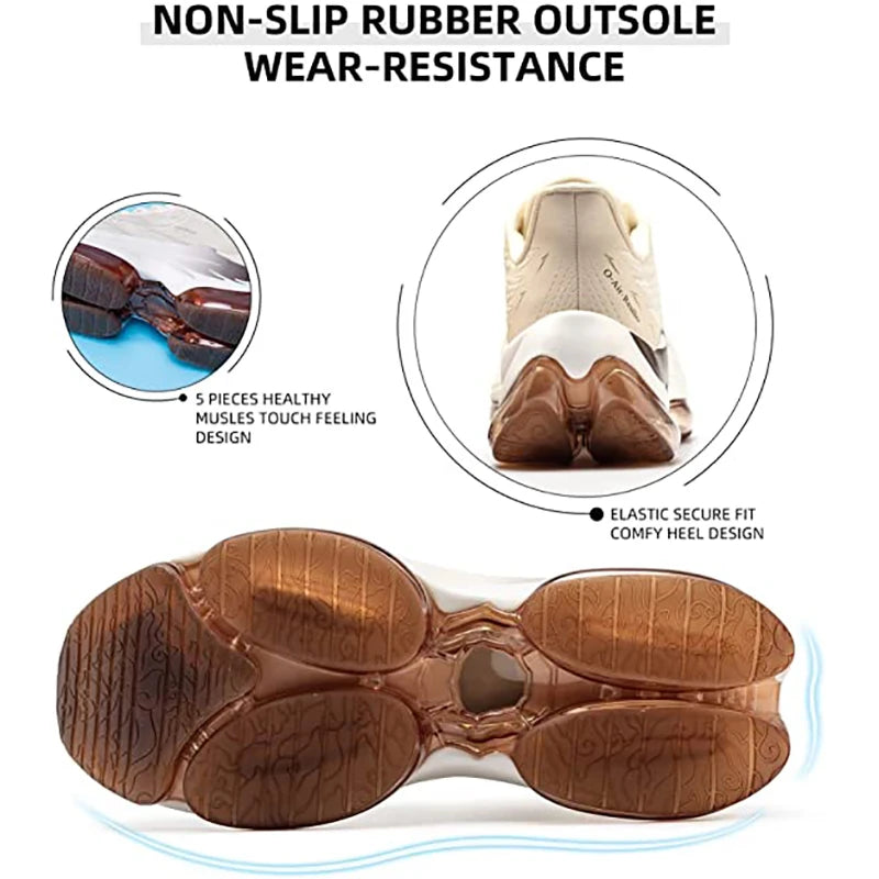 ONEMIX 2025 New Running Shoes for Men Air Cushion Athletic Couple Trainers Sport Runner Shoes for Outdoor Women Walking Sneakers