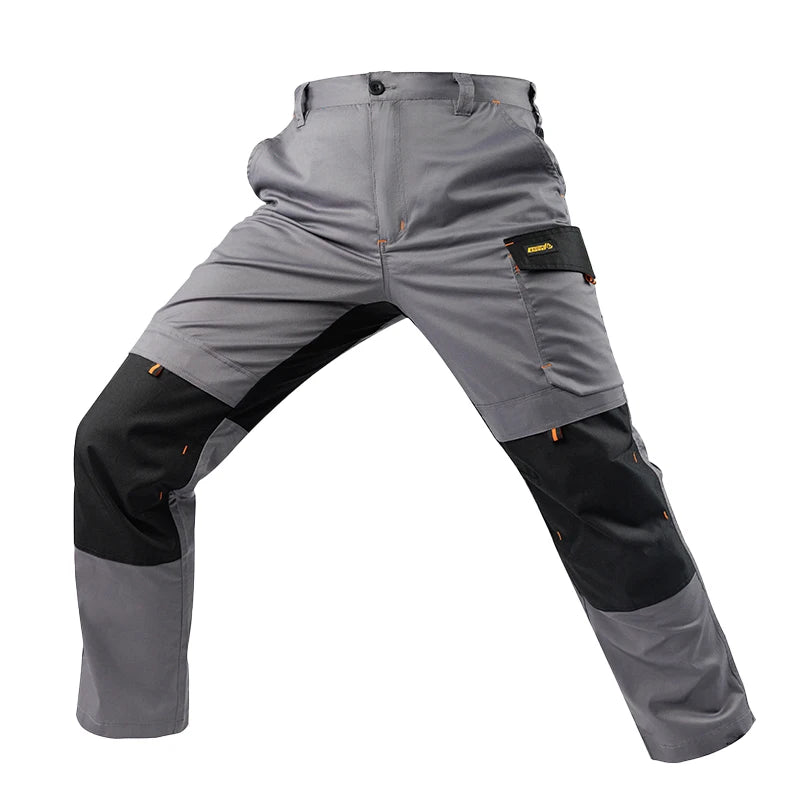 Summer Autumn Workwear Pants,Men Cargo Pants With External Tool Pockets, Plus Size Outdoor Trousers