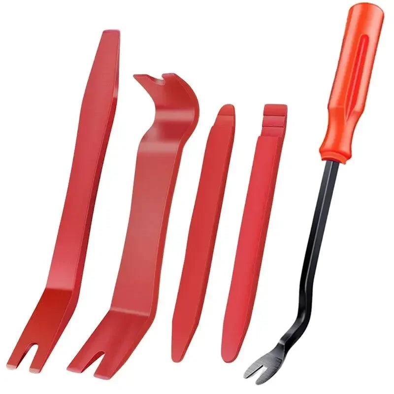 Car Panel Removal Set 5-Pcs Multifunctional Without Scratches Disassembly Panel And Audio Auto Door Trim Removal Tool Kit Blue