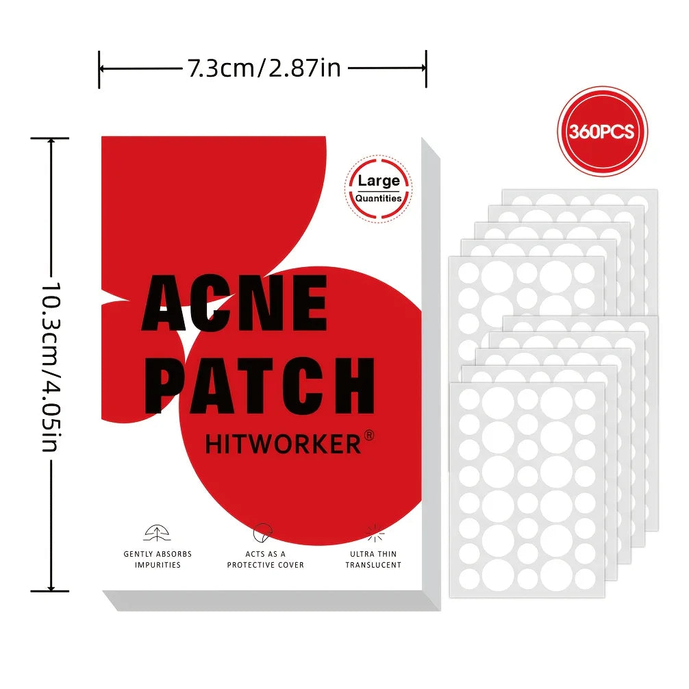 Micro-Thin Acne Patches (720pcs) - Undetectable Hydrocolloid Stickers for Day & Night