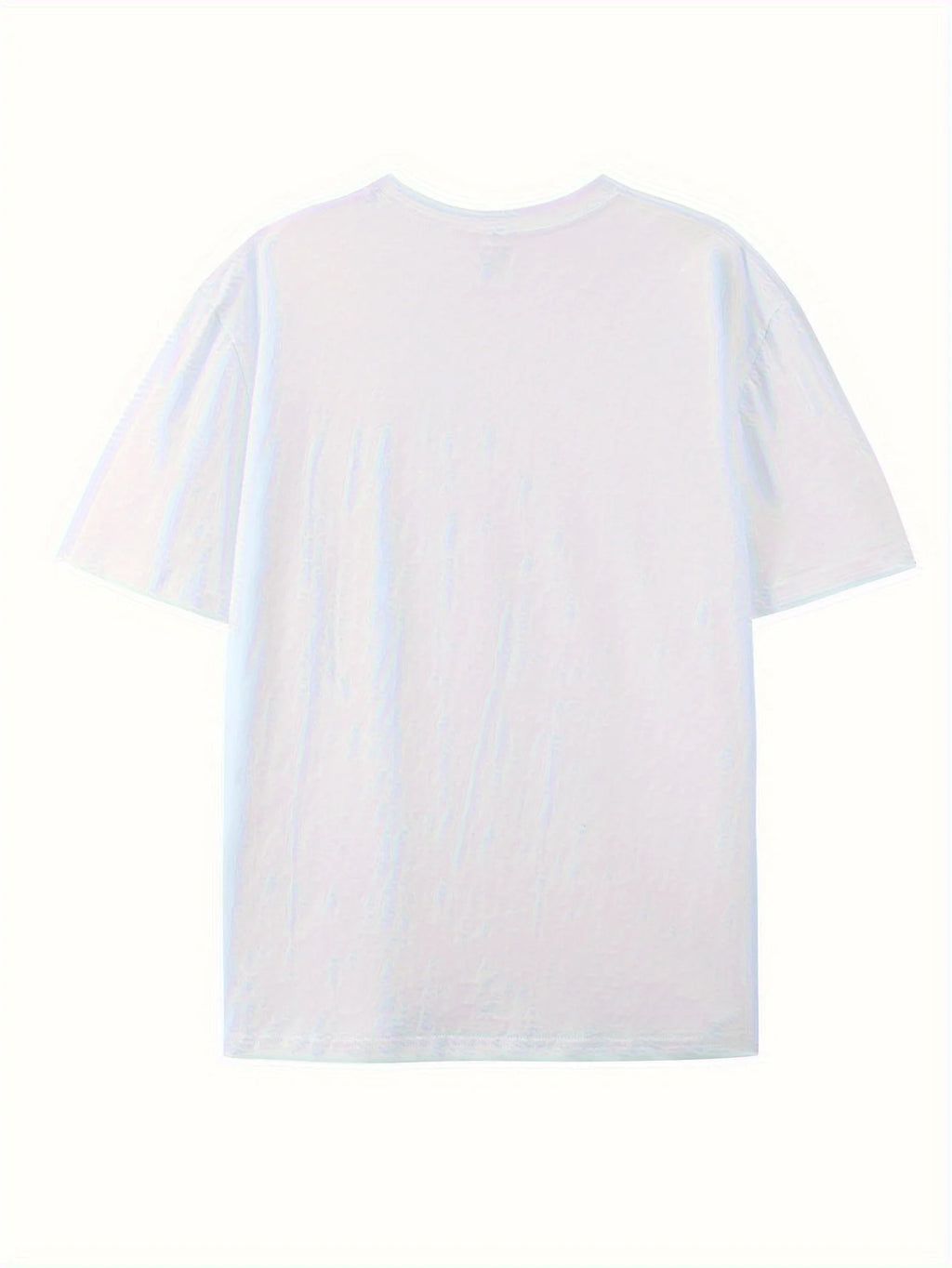 Men's 100% Cotton Crew Neck T-Shirt with "JESUS" Print, Casual Sports Style, Breathable Knit Fabric