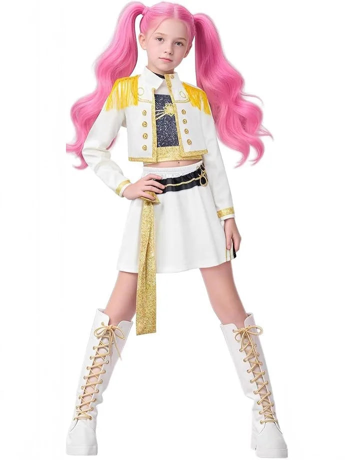 Anime Kpop Monster Hunter Costume Cosplay Girl Costume Demon Hunter Anime Children's Set 3D Printed Women's Halloween Costume