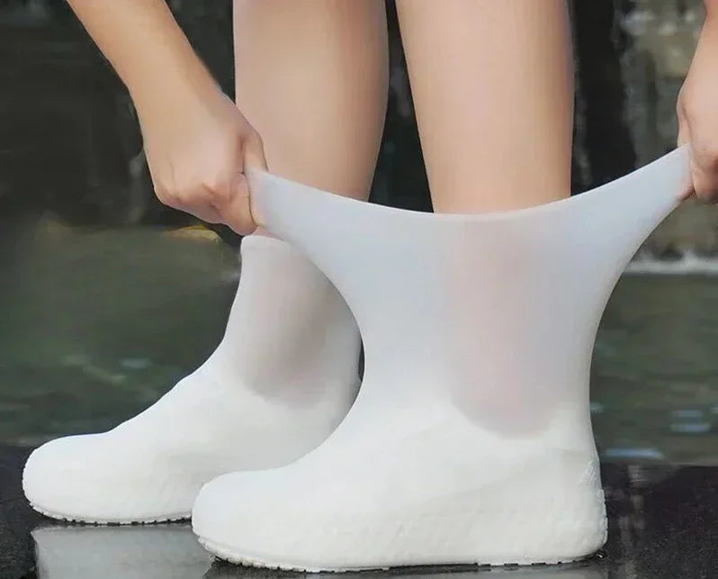 Waterproof Silicone Shoe Covers Protector Anti-Slip Boot For Outdoor Rainy Day Reusable Non-Slip Wear-Resistant Rain Shoe Covers
