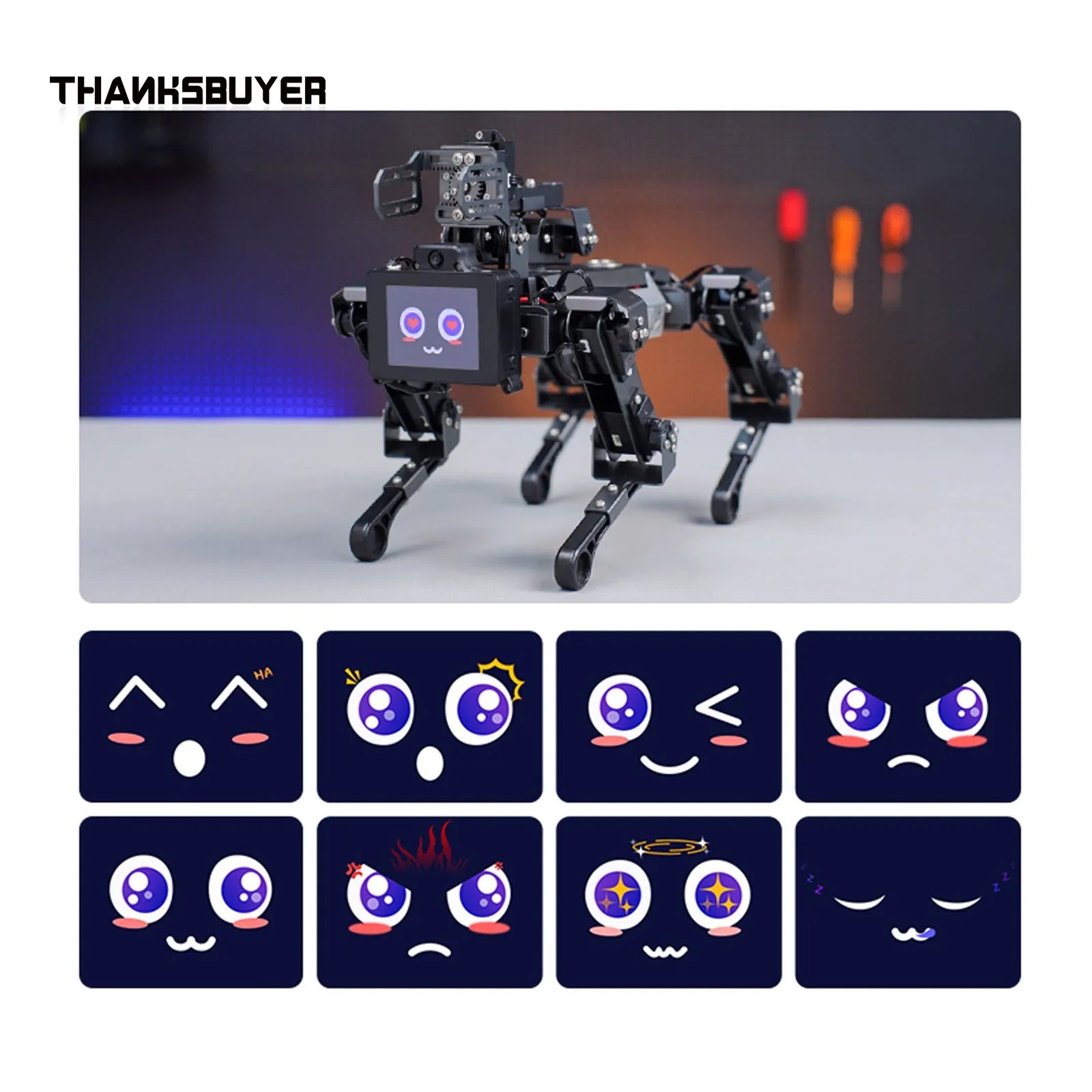 DOGZILLA-Lite 15DOF AI Bionic Dog Robot Dog w/ Raspberry Pi Main Controller 5MP Camera 3DOF Robot Arm