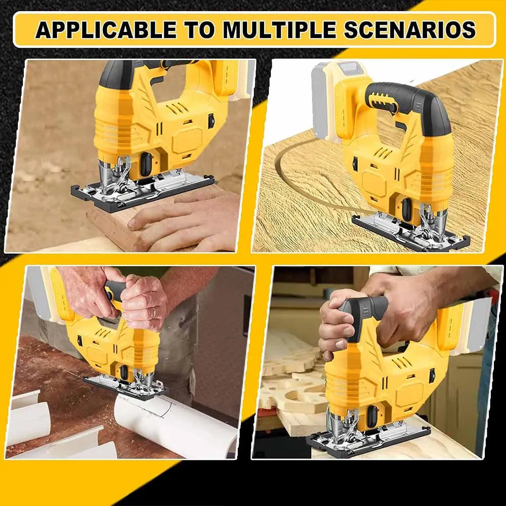 2025 340W Brushless Jigsaw 18V Without Battery with Saw Blade Cordless Barrel Handle Portable Carpenter Power Tool For Makita