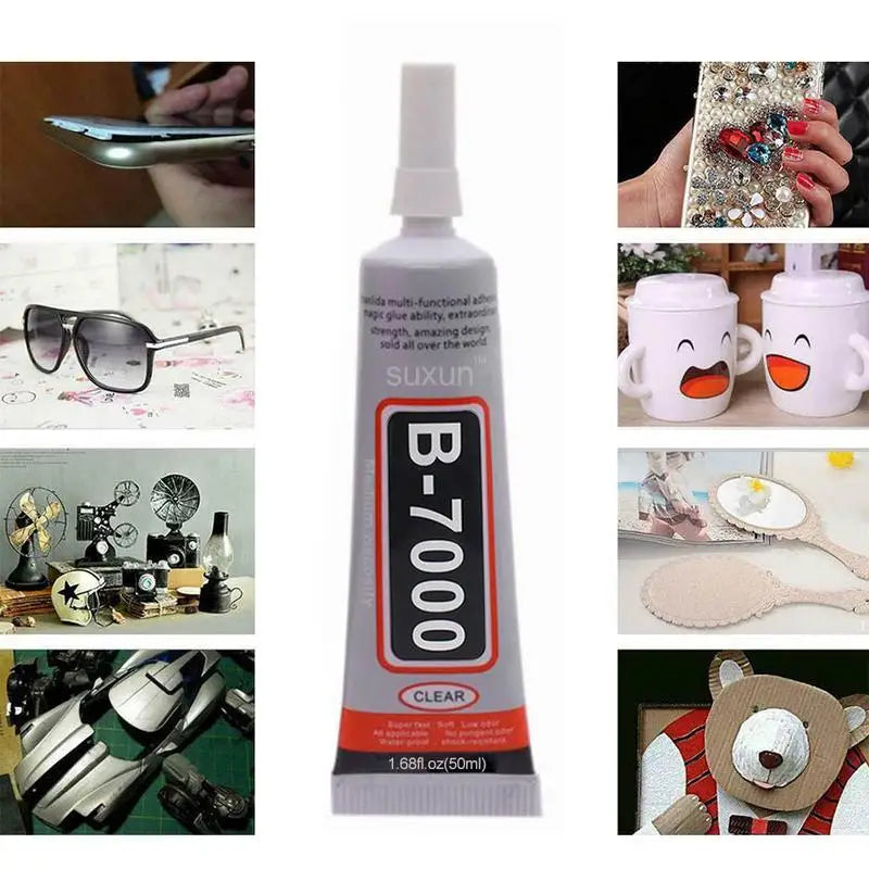 B7000 3/15/50mlStrength Glue Multipurpose Industrial Adhesive For Jewellery Crafts DIY Glue Crystal Display Jewelry Rhinestone