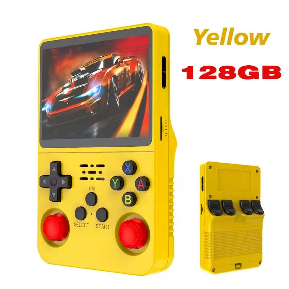 128GB R36S Retro Handheld Video Game Console 3.5Inch IPS Screen Player Kid Portable Pocket Video Player Games Arkos System