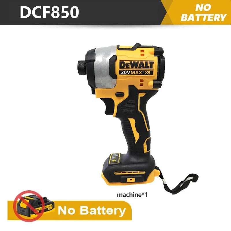 DEWALT DCF850 Impact Driver Electric Driver 20V Brushless Cordless 3250RPM screwdrivers High Torque tools Power Tools