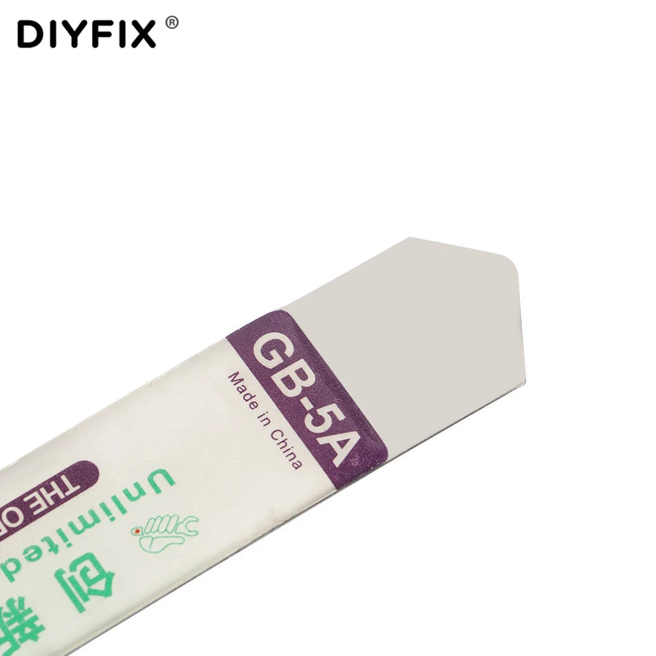 DIYFIX Stainless Steel Blade Soft Thin Pry Spudger Cell Phone Tablet Screen Battery Opening Tools for iPhone iPad Samsung Opener