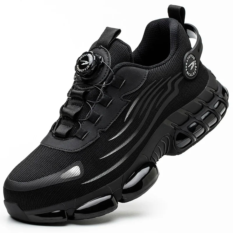 Waterproof Safety Boots Men Indestructible Steel Toe Work Boots Anti-smash Stab-resistant Safety Shoes Biker Botas Para Hombre