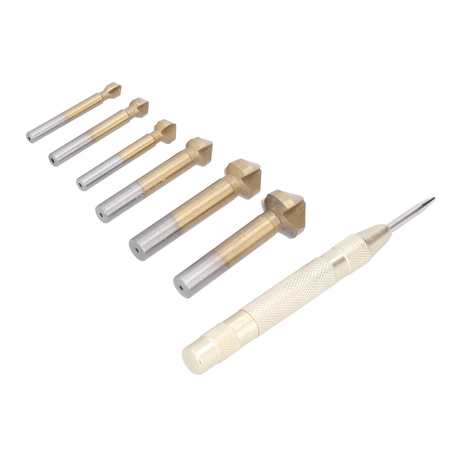Countersink Center Punch Tool Counter Sinker Drill Bits Accurate 90 Degree Point for Reaming for Chamfering for Wood Drilling