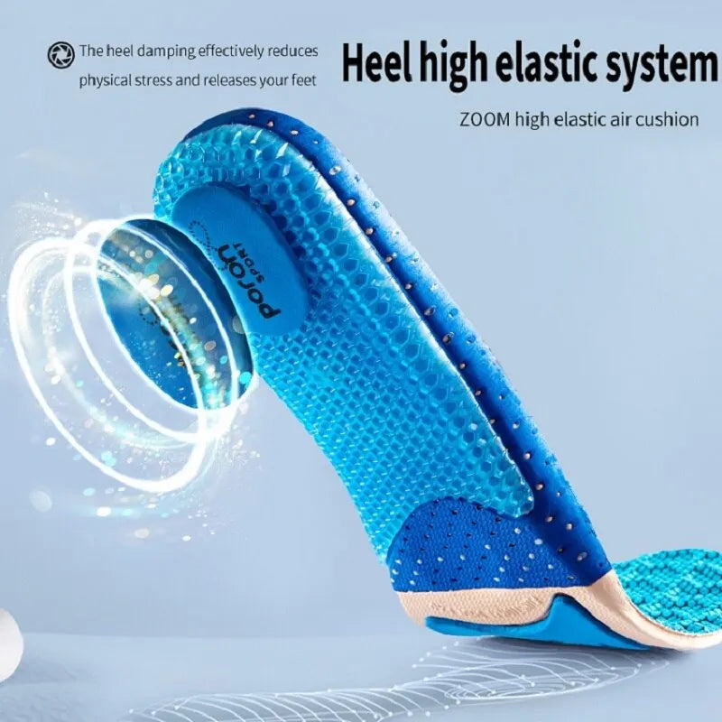 Sport Insoles for Men Women Arch Support Breathable Shock Absorption Shoes Pad Outdoor Running Feet Care Sneakers Sole Insoles