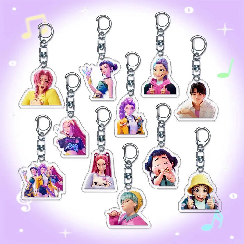 Kpop DemonHunt Collectible keychain fans merch goods  Backpack decorations wallet pendants gifts small gifts