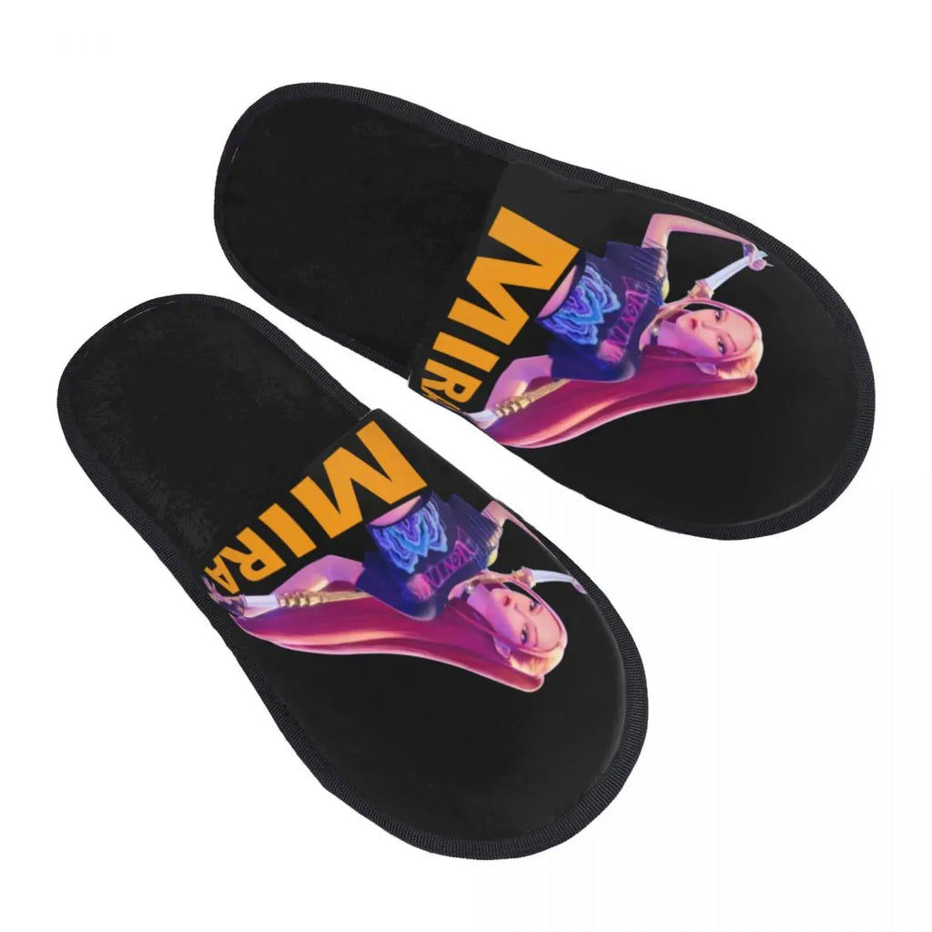 Custom Print Women Zoey Huntrix Kpop Demon Hunter House Slippers Cozy Warm Memory Foam Fluffy Slipper Indoor Outdoor Shoes
