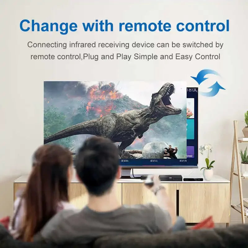 4K HDMI-Compatible Switch Switcher 5 Port HDMI-Compatible Switches With IR Remote Controller for Xbox PS4 DVD HDTV PC Laptop TV