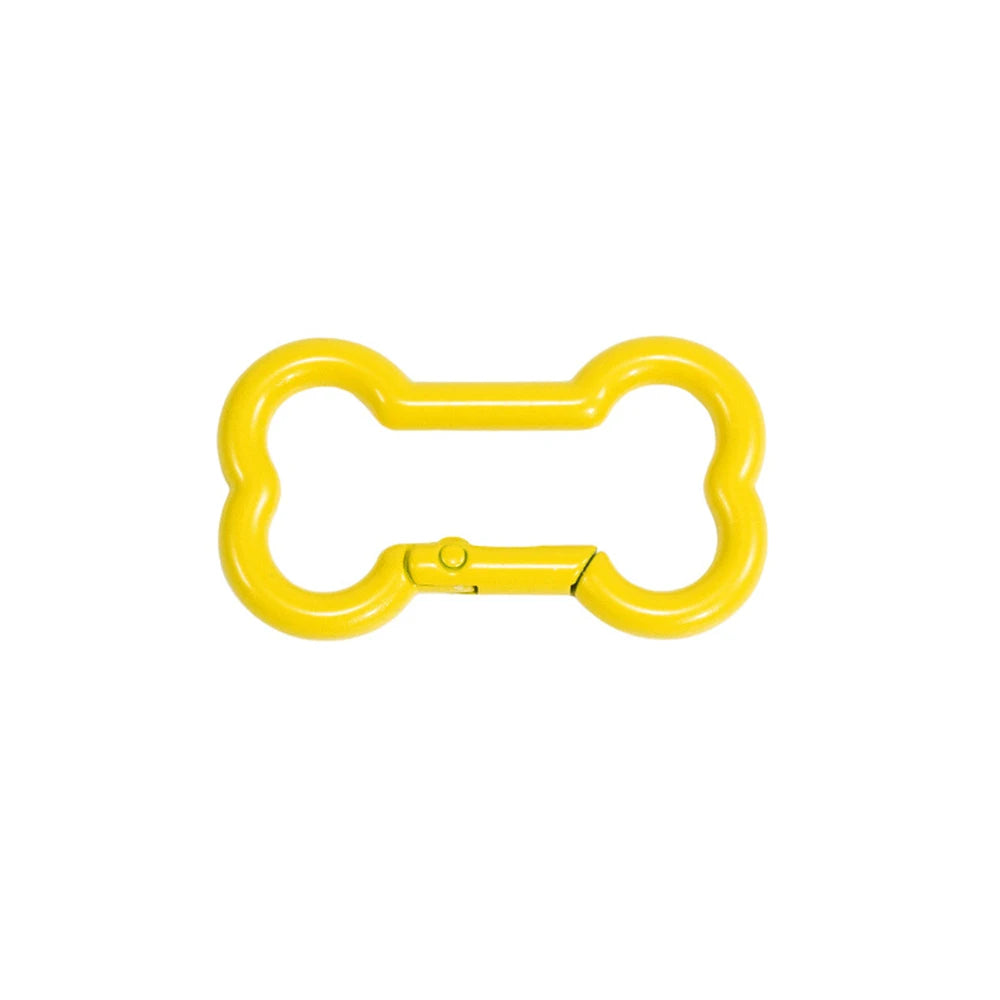 5 Pcs High Quality Zinc Alloy Spring Buckle Bone Shaped Metal Buckle DIY Keychain Hook Pendant Jewelry Accessories
