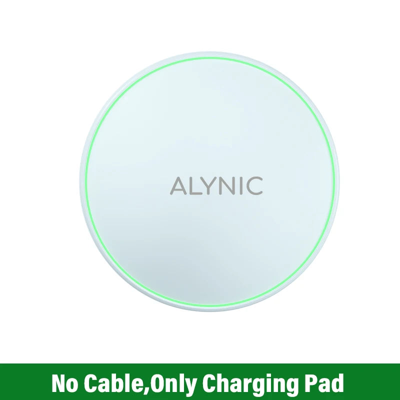 Mini LED Wireless Charger Pad For iPhone 16 15 14 13 12 8 X Pro Max Samsung Xiaomi Induction Fast Charging Dock Station