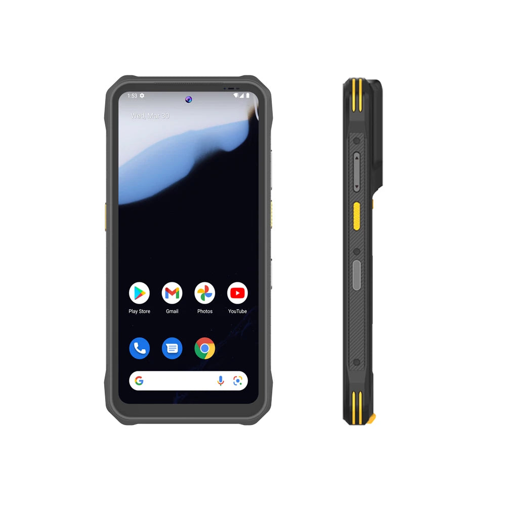 Waterproof Rugged PDA Android 14 Industrial Mobile Data Terminals 8G+128G Dual Camera 48MP Zebra SE4710 Barcode Scanner