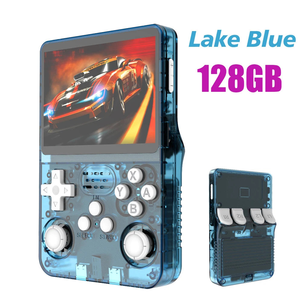 128GB R36S Retro Handheld Video Game Console 3.5Inch IPS Screen Player Kid Portable Pocket Video Player Games Arkos System