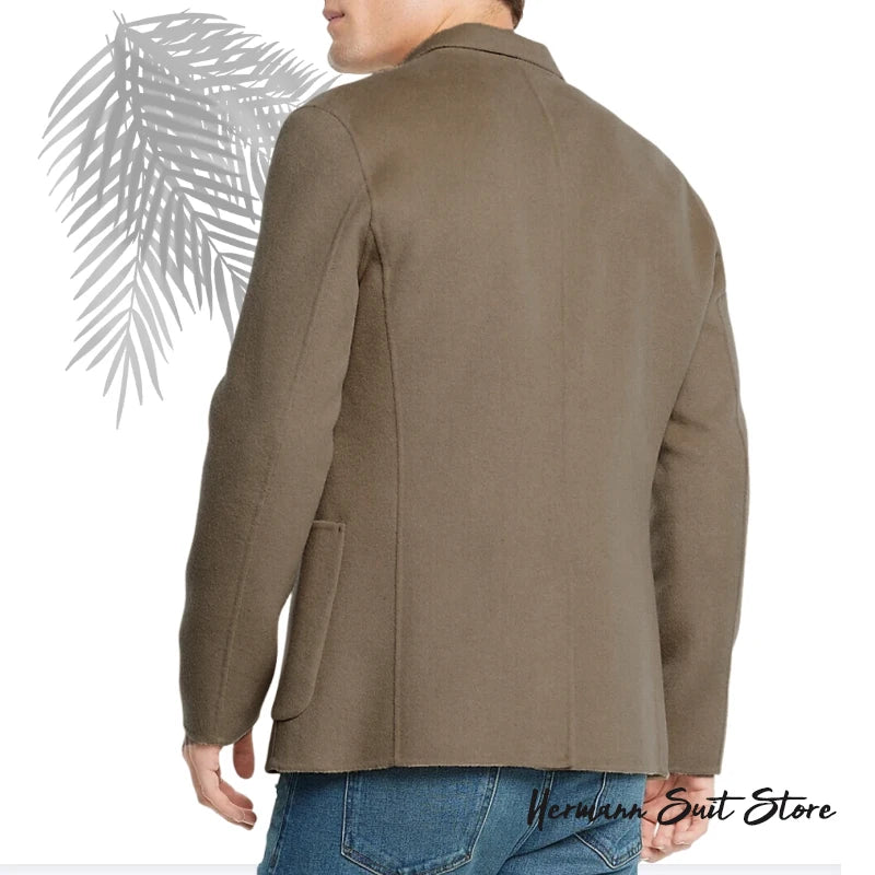 Autumn Winter Men's Thick Suit Coat Blazers Business Casual Men's Top Suit Jacket