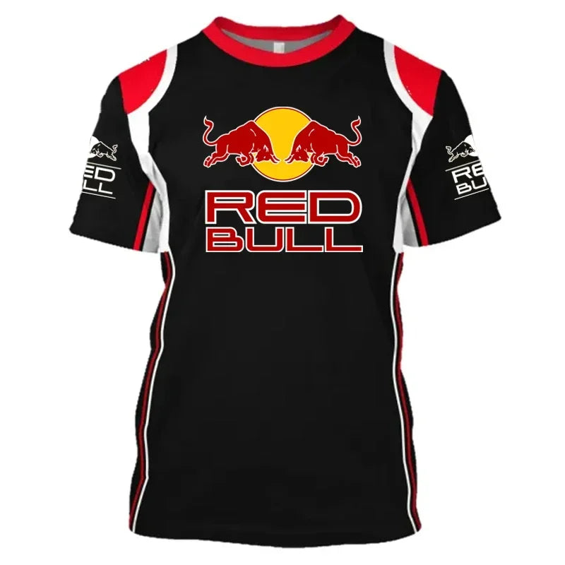 2025 High Quality Short Sleeve T-Shirt Top Y2k Men'S Racing Suit Extreme Outdoor Sports T-Shirt Luxury Brand Red Bull Team Suit