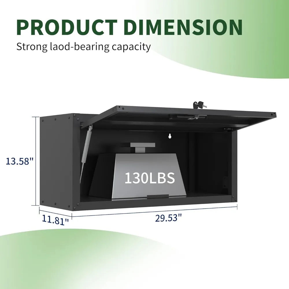 Adjustable Shelves Garage Storage System - Wall & Locking Rolling Metal Tool Cabinets with Doors for Ultimate Organization