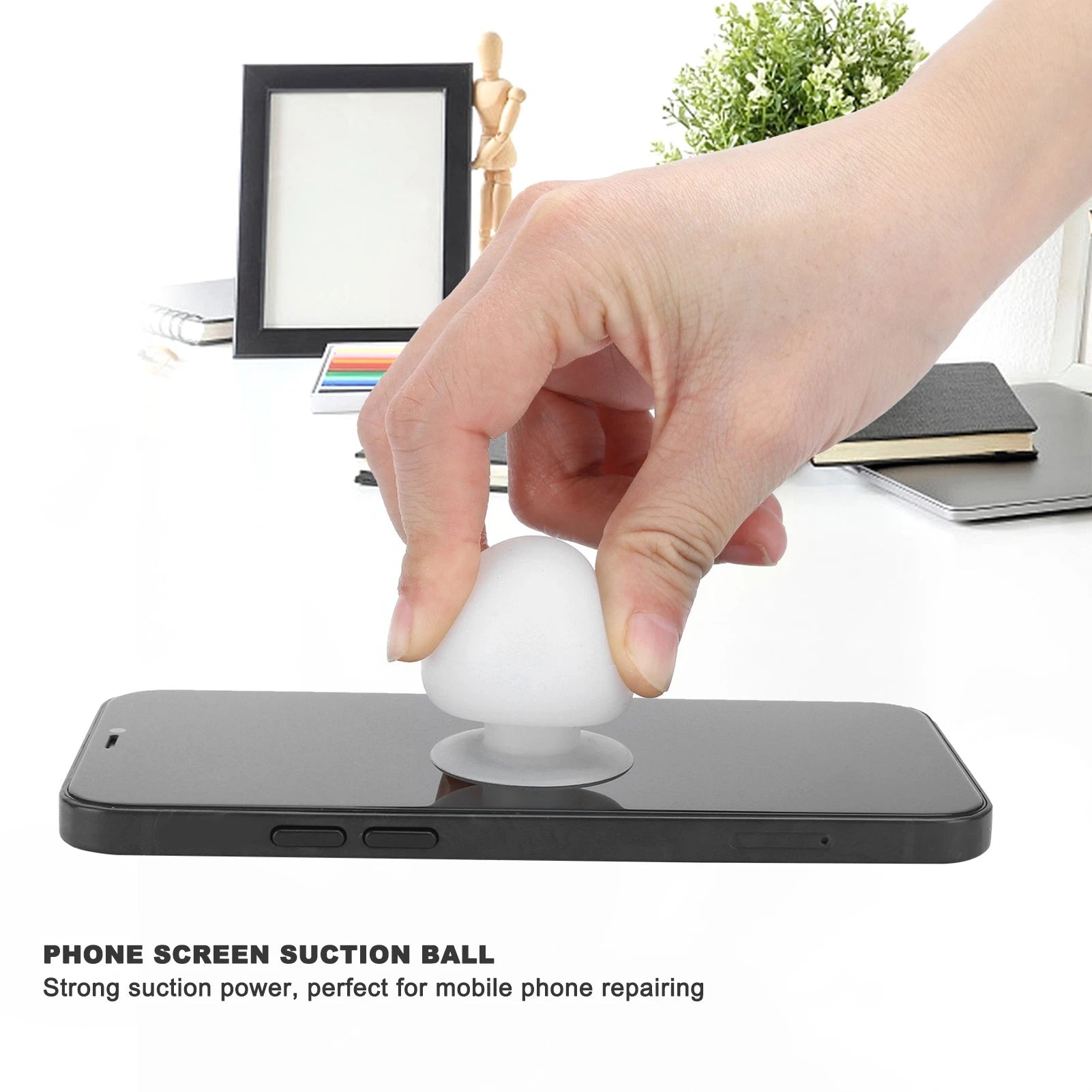 30mm Vacuum Suction Cup Anti-Static Silicone Screen Suction Ball Mobile Phone Repair Tool Cell Phone Accessory Phone Suction Cup