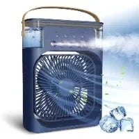 3 In 1 Portable Air Adjustment Humidifier Fan AIr Conditioner Household Small Air Cooler LED Night Lights Home Office Fans