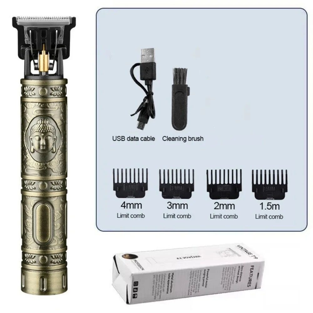 T9 USB Rechargeable Electric Hair Clipper Machine Man Shaver Trimmer Barber Technical Beard Trimmer For Men Hair Care Cutting