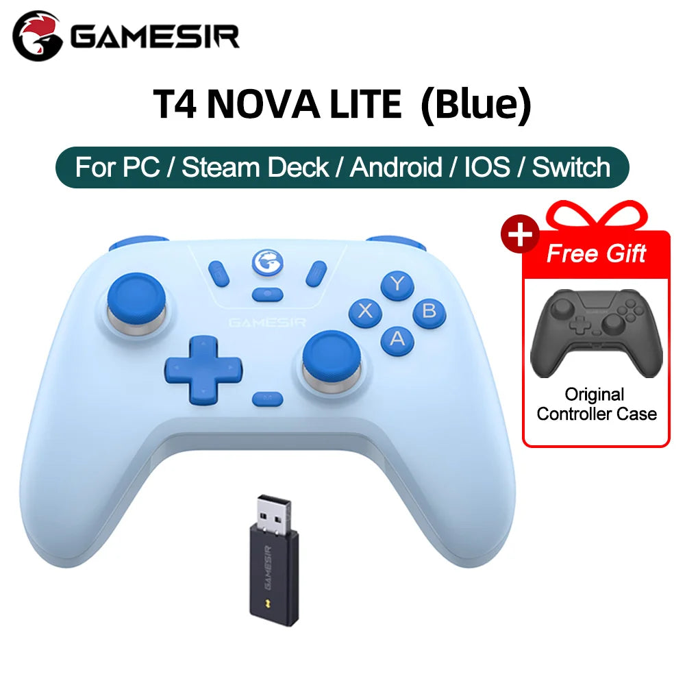 GameSir T4 Nova Lite Wireless Gamepad Game Controller for Switch, Android, IOS, PC & Steam Games Hall Effect Stick