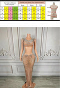 Luxury Silver Chain High-end Banquet Evening Dress Annual Meeting Women's High-end Singer Fashion Singing Clothes Slinky Dresses