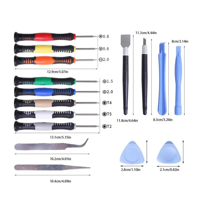 Cell Phone Repair Tool Kit 16PCS Phone Repair Screwdriver Set Professional Electronics Opening Pry Tool Repair Kit For Cellphone