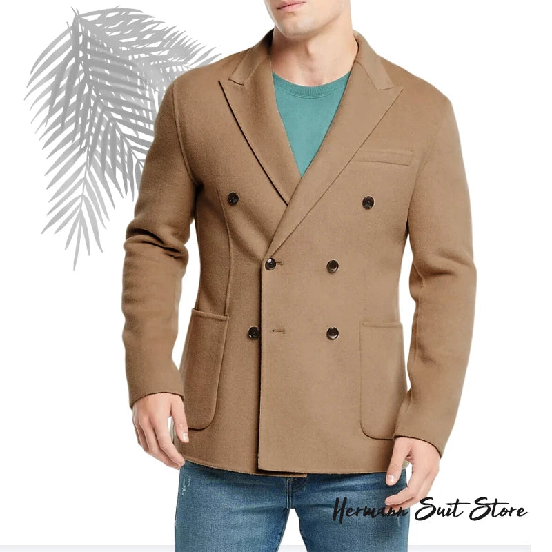 Autumn Winter Men's Thick Suit Coat Blazers Business Casual Men's Top Suit Jacket